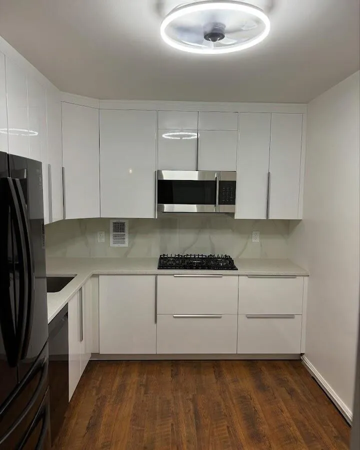 Renovated kitchen with quartz countertops in Elyria